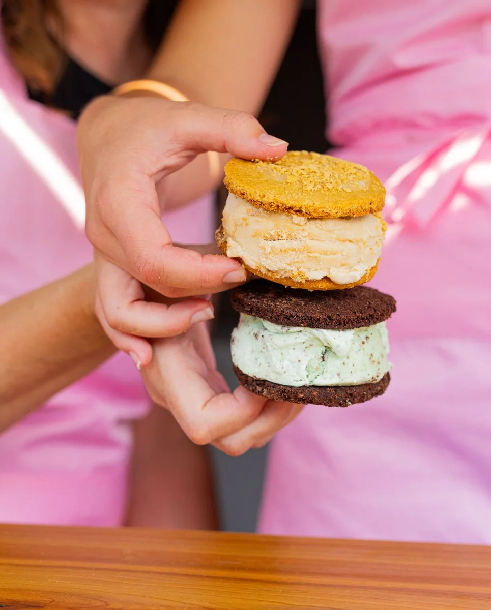 Colourful ice cream sandwiches — All Dae Frozen Treats