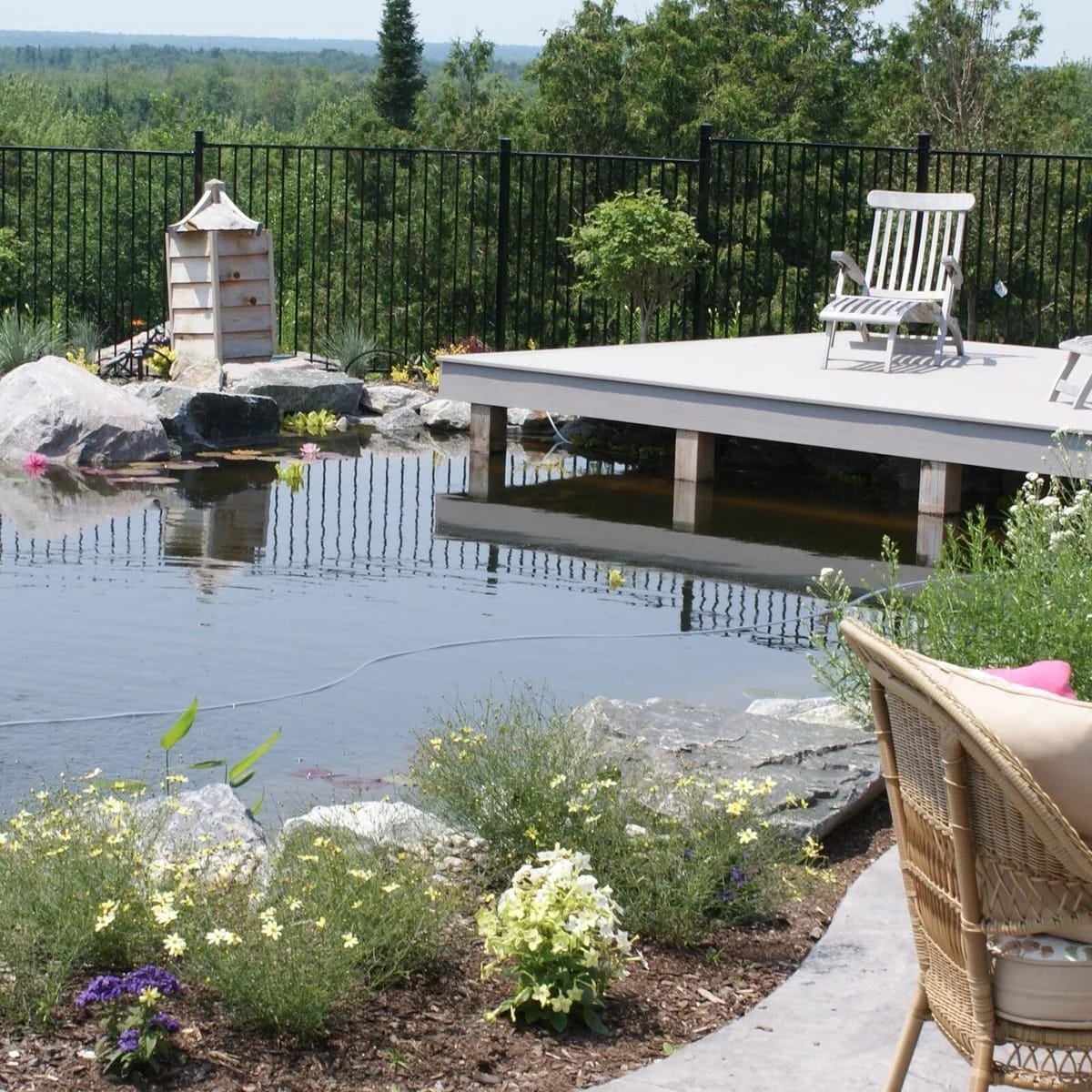 Water gardens at the venue — Aquatopia Casual Catering