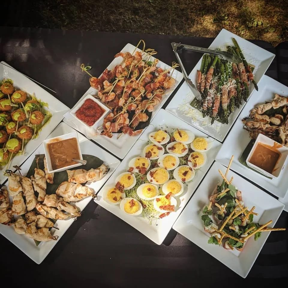 A spread of catered appetizers — Catered Affairs