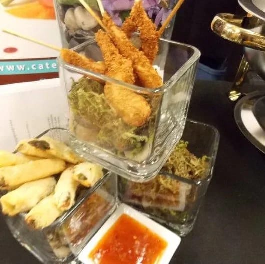 Shrimp appetizer with dipping sauces — Catered Affairs