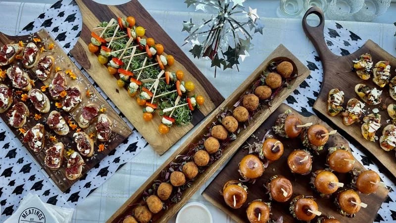 Catered appetizer trays — Meatings BBQ Catering