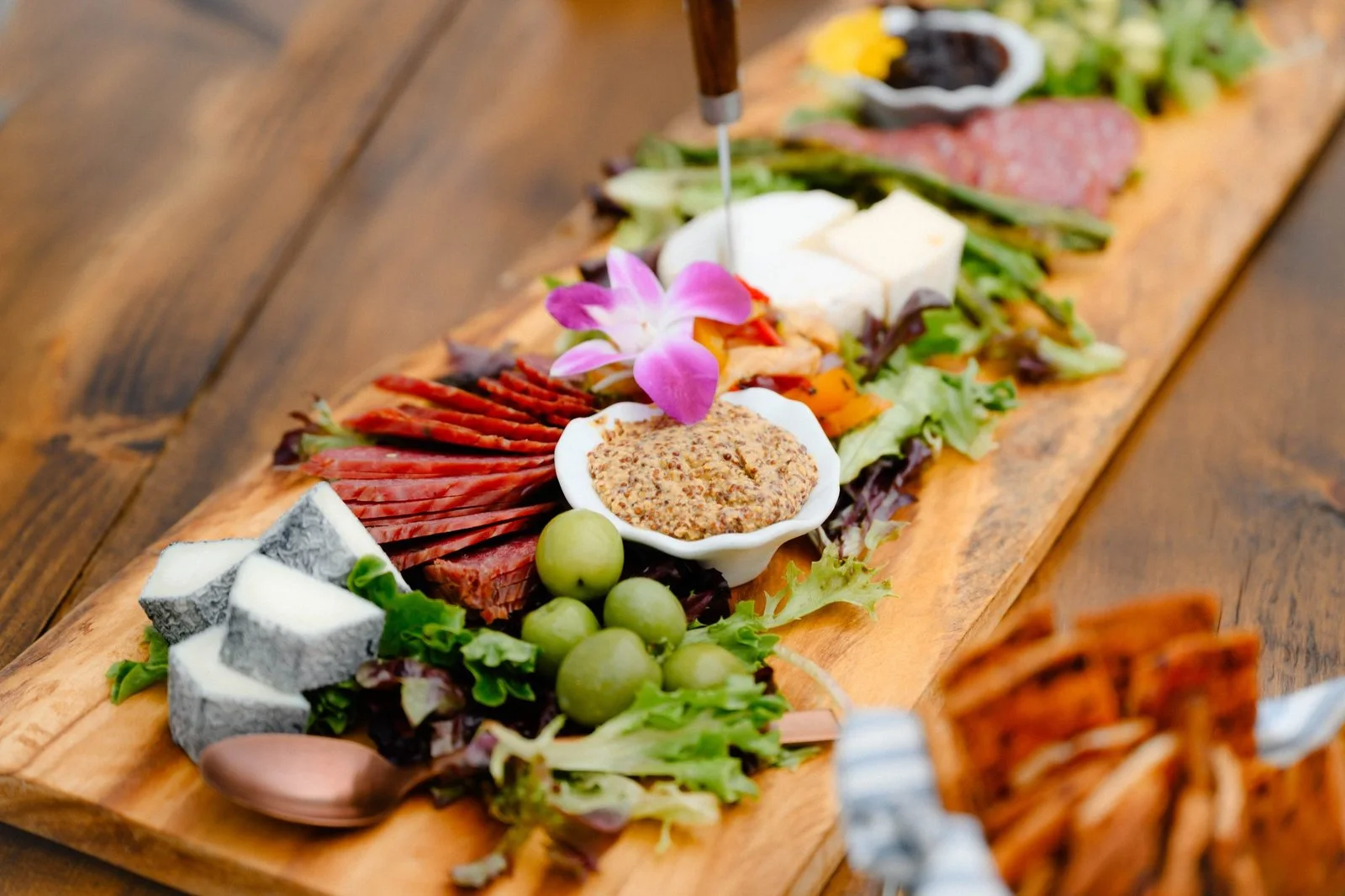 Long charcuterie and cheese board — Tulips & Maple Incorporated
