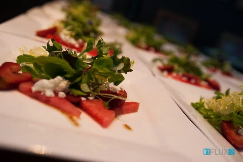 Plated salad course — Tulips & Maple Incorporated