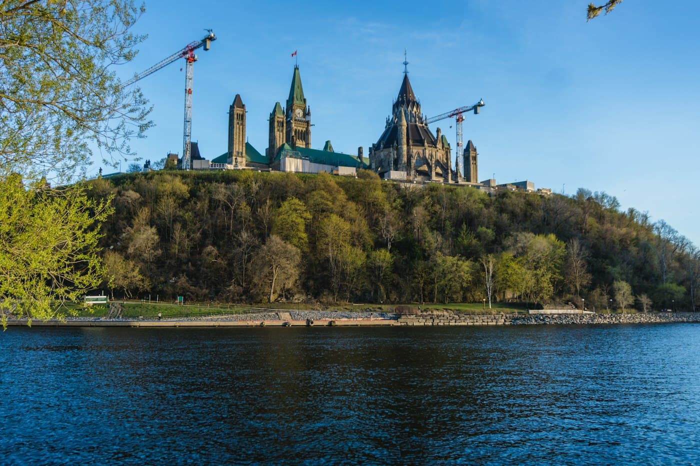 Ottawa’s Parliament Hill seen across the Ottawa River
